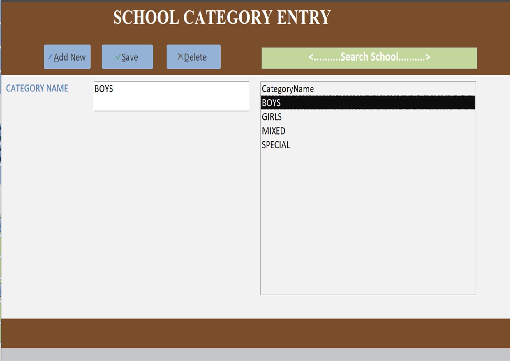 Schools Contest System